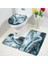 DLS04-3PCS Set 60X40CM-23.6X15.7IN Siyah Mermer Banyo Paspasları 3ADET Setler Altın Gri Çizgiler Yaratıcı Soyut Geometrik Sanat Ev Banyo Kapı Halısı Kaymaz Tuvalet Kapağı Mat (Yurt Dışından) 1