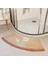 Tasarım 3 42X100CM Banyo Kaymaz Mat Tuvalet Kavisli Yelpaze Şeklinde Emici Zemin Mat Duş Banyo Odası Anti-Düşme Ayak Mat Sektör Zemin Halı Ev (Yurt Dışından) 1