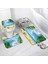 72CY-3PCS Set 75X45CM-29.5X17.7IN Okyanus Plaj Banyo Paspasları Seti Denizyıldızı Kabuklu Palmiye Ağaçları Yunus Doğa Manzara Ev Banyo Dekor Kapı Halıları Halı Tuvalet Kapağı Mat (Yurt Dışından) 1