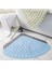 Gary 70X70 cm Banyo Paspas Tuvalet Paspas Duş Ayak Mat Pvc Banyo Paspas Banyo Halı Emniyet Kaymaz Fan Şeklinde Vantuz Zemin Mat (Yurt Dışından) 5