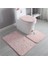 3P1001WHITE Ev Tuvalet Paspasları Oturma Odası Banyo Seti Altın Baskı Kaymaz Halılar Yatak Odası Baskı Halı Duş Mat Banyo Paspasları Banyo (Yurt Dışından) 4
