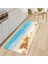 HY016--DD 45X75CM-17.7X29.5IN 3D Plaj Kabuk Halıları Ev Banyo Kaymaz Kapı Paspasları Halı Kabuklu Denizyıldızı Paspas Oturma Odası Zemin Ayak Pedi Mutfak Mat (Yurt Dışından) 1
