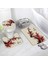 DD-8224J 75X45CM-29.5X17.7IN 3 Adet Set Çin Tarzı Kırmızı Erik Balık Bambu Baskı Banyo Paspas Yatak Odası Mutfak Kaymaz Halı Tuvalet Kapağı Halı Duş Odası Dekor (Yurt Dışından) 5