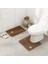 Kırmızı 50X50 cm Kaymaz U Şekilli Tuvalet Halıları Ayak Pedi 50*50 cm Banyo Banyo Paspas Yıkanabilir Tuvalet Halı Wc Mat Duş Odası Zemin Halı Mat 1 Adet (Yurt Dışından) 5