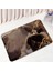 9800R-3PCS Set 45X75CM-17.7X29.5IN Mermer Banyo Paspası Modern Soyut Geometrik Altın Gri Dokulu Desen Ev Paspas Banyo Dekor Zemin Halı Kaymaz Kilim Seti (Yurt Dışından) 4