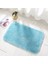 Mavi 50X80 cm Shaggy Kalın Banyo Paspas Düz Renk Banyo Halıları Tuvalet Paspas Zemin Halıları Küvet Lavabo Yanında Mikrofiber Duş Odası Pedi (Yurt Dışından) 1