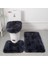 Koyu Mavi 40X50 45X50 50X80 cm Degrade Renk Banyo Paspas Halı Banyo Halıları Mat Seti Tuvalet Kapağı Kapağı Peluş Duş Halı Paspaslar Kaymaz Banyo Zemin Pedi (Yurt Dışından) 2