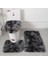 Koyu Mavi 40X50 45X50 50X80 cm Degrade Renk Banyo Paspas Halı Banyo Halıları Mat Seti Tuvalet Kapağı Kapağı Peluş Duş Halı Paspaslar Kaymaz Banyo Zemin Pedi (Yurt Dışından) 4