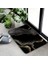 DD-2312AF 40X60CM-15.7X23.6IN Soyut Mermer Banyo Paspas Seti Gri Dokulu Desen Modern Lüks Ev Zemin Halı Banyo Dekoratif Kaymaz Halı U Şekli Paspaslar (Yurt Dışından) 1