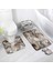 DD-2312AF 40X60CM-15.7X23.6IN Soyut Mermer Banyo Paspas Seti Gri Dokulu Desen Modern Lüks Ev Zemin Halı Banyo Dekoratif Kaymaz Halı U Şekli Paspaslar (Yurt Dışından) 4