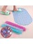 Pembe 67X37 cm 1 Pc Pvc Kaymaz Banyo Paspas Emniyet Duşu Banyo Paspas Plastik Renkli Nokta Boncuk Masaj Yastığı Anti-Kalıp Kaymaz Küvet Halı (Yurt Dışından) 3