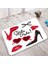 DD-221CY 40X60CM-15.7X23.6IN Kız Ruj Kozmetik Parfüm Banyo Kaymaz Banyo Paspas Pembe Yüksek Topuklu Halı Paspas Oturma Odası Halı Güzellik Salonu Halı Dekor (Yurt Dışından) 5