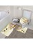 145C-3 Adet Paspaslar 450MMX750MM Sakura Çiçek Koi Banyo Paspas Seti Bitki Yaprakları Kaymaz Banyo Halıları ve Mat Halılar Tuvalet Kapağı Kapağı Banyo Aksesuarları Setleri (Yurt Dışından) 3