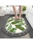 OQ49YD 60X90CM Banyo Paspası Yapraklar Çiçek Baskılı Kaymaz Süper Emici Çabuk Kuruyan Banyo Halısı Zemin Halısı Kolay Temizlenebilir Ev Alfombra Baño (Yurt Dışından) 4