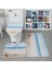 Plaj 3 Adet 15 Stilleri Banyo Paspas Seti Banyo Halı Kilim Tuvalet Paspas Kaymaz Emici Mermer Dekorasyon Kapı Ayak Pedi Bellek Köpük Yeni (Yurt Dışından) 3