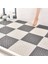 Haki Beyaz 4 Adet Banyo Kaymaz Paspaslar Petek Ayak Paspasları Duş Banyo Su Geçirmez Delikli Tam Paspaslar Banyo Aksesuarları Seti (Yurt Dışından) 3