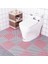 Mavi 2 Adet 25 cm x 25 cm Banyo Kare Kaymaz Banyo Paspas Pvc Banyo Paspasları Ev Mutfak Paspaslar Tuvalet Banyo Halı Duş Mat Banyo Halısı Ayak Pedi (Yurt Dışından) 4