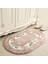 Tuoyuan Pembe Yaklaşık 60X90 cm Yumuşak Su Emme Zemin Mat Kaymaz Banyo Kapısı Mat Oval Şekil Banyo Paspas 40*60/50*80/45*120 cm Ev Dekor Zemin Halı Halı (Yurt Dışından) 4