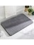 Gri 50X80 cm Ekstra Kalınlaşmak Banyo Banyo Paspas Zemin Halıları Lavabo Tuvalet Küvet Yan Mikrofiber Düz Renk Tuvalet Halıları Büyük Boy (Yurt Dışından) 1