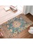 220315-DD1-1(367) 400 mm x 600 mm Bohem Tarzı Mandala Desen Baskılı Flanel Zemin Mat Banyo Dekor Halı Oturma Odası Mutfak Için Kaymaz Hoşgeldiniz Paspas (Yurt Dışından) 3
