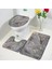 83770J-3PCS Set 75X45CM-29.5X17.7IN Siyah Mermer Banyo Paspasları 3ADET Setler Altın Gri Çizgiler Yaratıcı Soyut Geometrik Sanat Ev Banyo Kapı Halısı Kaymaz Tuvalet Kapağı Mat (Yurt Dışından) 1