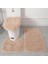Mor 3 Set Banyo Banyo Paspas Seti Yumuşak Kaymaz Mat Banyo Halısı Emici Duş Halıları Tuvalet Ayak Mat Odası Mat Paspas (Yurt Dışından) 5