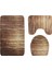 T 45 mm x 75 mm 3 Parça Set Mermer Zemin Mat Paspas Banyo Halı Su Geçirmez Banyo Halıları Klozet Kapağı Kat Mat Banyo Dekor (Yurt Dışından) 1