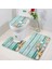 T 45 mm x 75 mm 3 Parça Set Mermer Zemin Mat Paspas Banyo Halı Su Geçirmez Banyo Halıları Klozet Kapağı Kat Mat Banyo Dekor (Yurt Dışından) 2