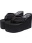 Tomurcuk Koyu Mavi 11CM 40 (Taban 25CM) Yaz Yeni Kore Tarzı Moda 11 cm Süper Yüksek Topuklu Takozlar Platform Kesme Kadın Parmak Arası Terlik Bayanlar Plaj Terlik (Yurt Dışından) 2