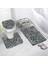 110BL-3PCS Set 60X40CM-23.6X15.7IN 3 Adet Set Sarı Gül Kırmızı Leopar Banyo Kaymaz Banyo Paspasları Moda Zebra Desen Yatak Odası Flanel Halı Klozet Kapağı Kilimler (Yurt Dışından) 5