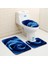 Rose 01 Küçük Boyut-3 Adet 3 Adet Gül Desenli Banyo Paspas Seti Flanel Banyo Halı Seti Tuvalet Zemin Mat Banyo Duş Odası Emici Ayak Mat Tuvalet Paspasları (Yurt Dışından) 1