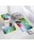 136CY-3PCS Set 40X60CM-15.7X23.6IN Çiçek Parfüm Banyo Paspasları Setleri Kelebek Pembe Çiçek Siyah Beyaz Çizgili Baskı Kapı Kilim Banyo Dekor Kaymaz Tuvalet Kapağı Mat (Yurt Dışından) 1
