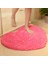 Snowyblue Yaklaşık 70X80CM Aşk Kalp Şekli Banyo Halısı, Katı Yeşil Kırmızı Banyo Paspasları Paspas, Tapete Para Quarto, Kaymaz Şönil Yatak Odası Halı Paspas (Yurt Dışından) 3