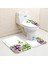 1064S-4 Adet Set 40X60 cm 3 Adet/takım Zen Bahçesi Banyo Paspas Yeşil Bambu Taş Çiçek Bitki Yaprağı Su Manzara Spa Küvet Tuvalet Halı Kaymaz Halılar (Yurt Dışından) 2