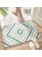 Yeşil 50X80 cm Basit Geometrik Banyo Kaymaz Mat Mikrofiber Akın Banyo Paspas Kalın Peluş Banyo Halısı Emici Kaymaz Ayak Mat Paspas (Yurt Dışından) 1