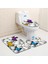 M-3 Adet Zeegle Banyo Paspas Seti Mikrofiber Halı Banyo Tuvalet Çıtası Banyo Paspas Ev Dekorasyon Için Emici Banyo Halıları Set (Yurt Dışından) 1