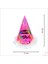 Hologram Happy Birthday Şapka, 24CM x 1 Adet - Pembe 2