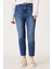 Slim Fit Dar Kesim Yüksek Bel Mavi Esnek Walker Jean Kot Pantolon 1