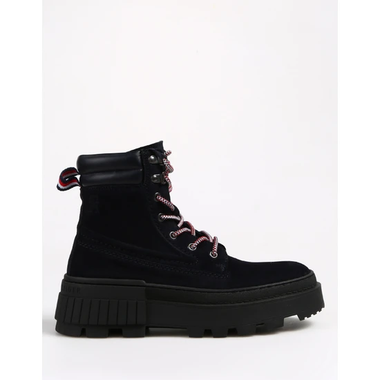 Tommy Hilfiger Mavi Erkek Süet Bot Elevated Chunky Suede Boot