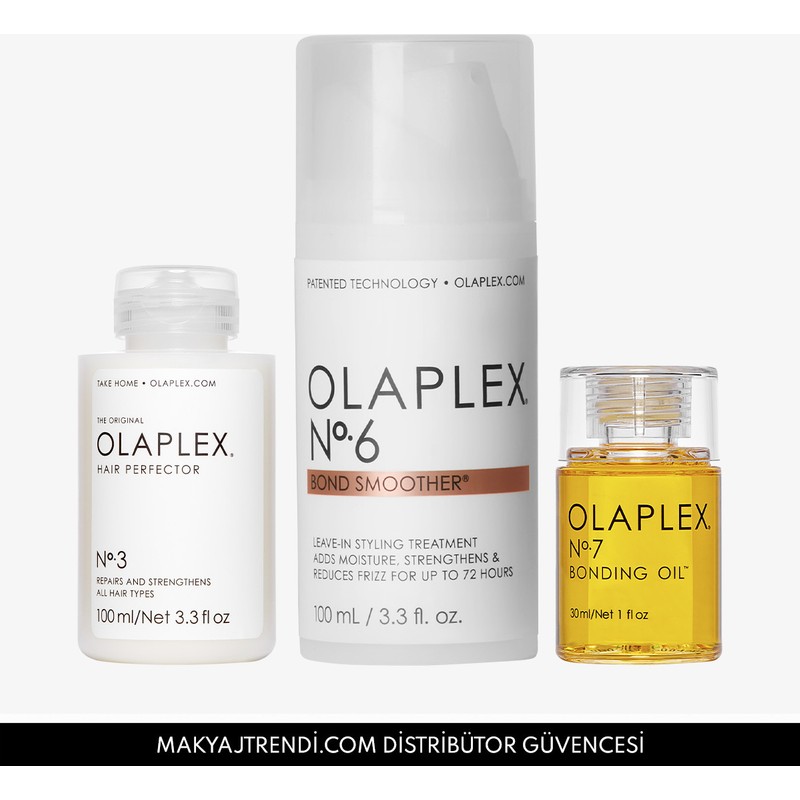OLAPLEX Viral Bun Trio - Olaplex Bun Trendi İçin Bağ Güçlendirici Üçlü Saç Bakım Seti