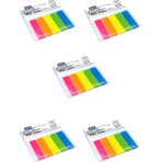 Mas Yapışkanlı Not Kağıdı Film Index Dikdörtgen Ayraç 12 x 45 mm 5'li Neon Renkler