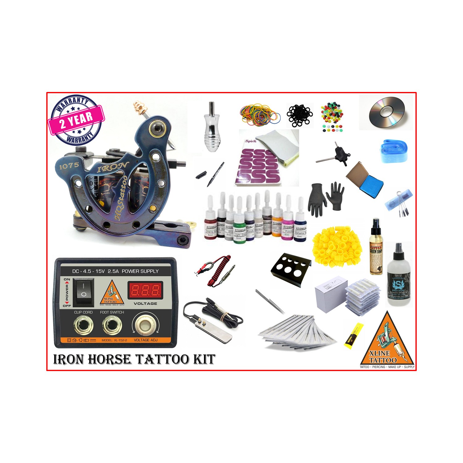 Xline XL799 Iron Horse Tattoo Dövme Makinası Seti Fiyatı