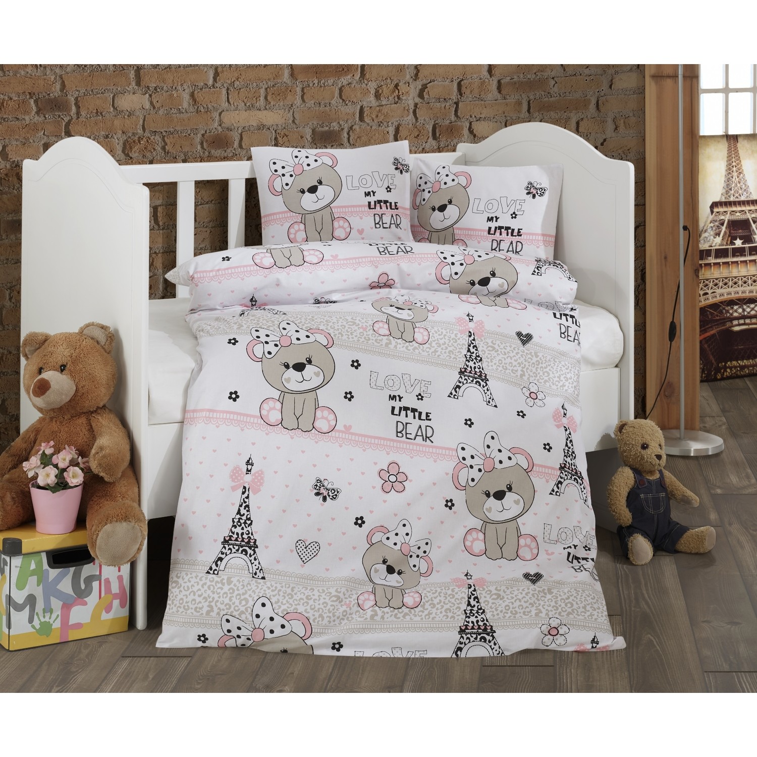 Soft Colours Natural Pamuk Kız Bebek Nevresim Takımı Fiyatı