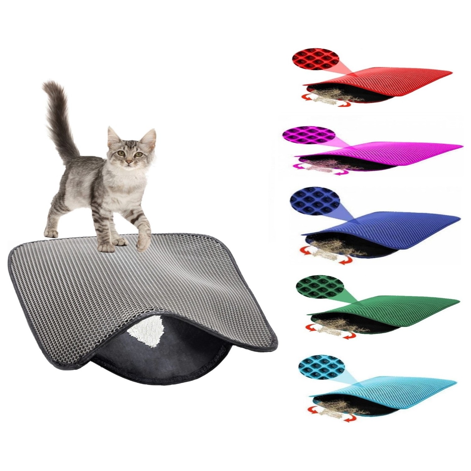 Maxisol Elekli Kedi Tuvalet Önü Paspası 60 x 45 cm Fiyatı