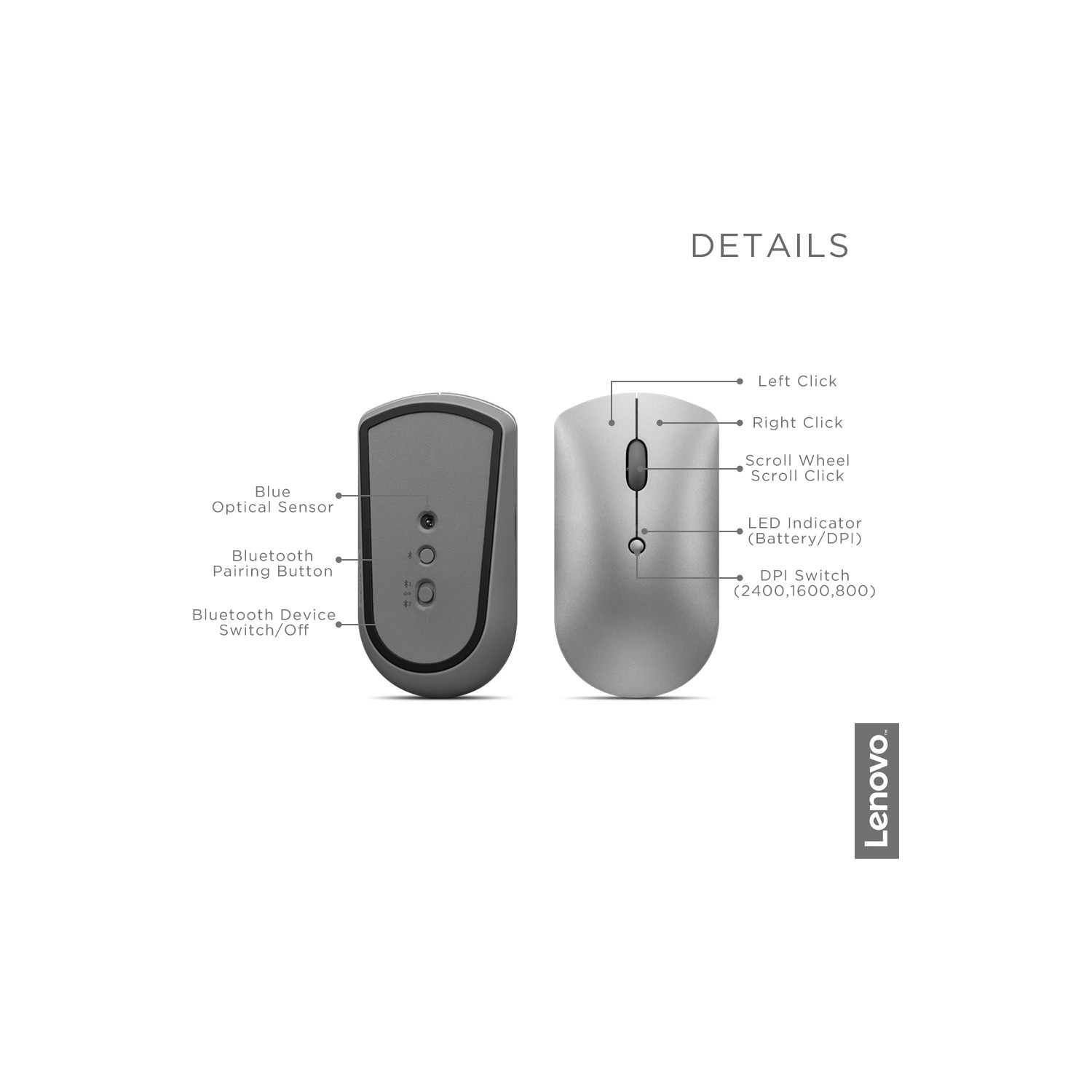 lenovo 600 bluetooth silent mouse