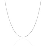 Adal Silver Kadın 925 Gümüş Hayalet Kolye Zincir (45 Cm)