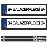 3A Lazerpleksi Volkswagen Logolu Plakalık