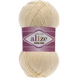 Alize Cotton Gold 01 Krem Örgü İpi