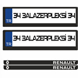 3A Lazerpleksi Renault Logolu Plakalık