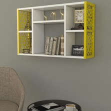 Remaks Terek Remaks Dekoratif Duvar Rafı Sarı